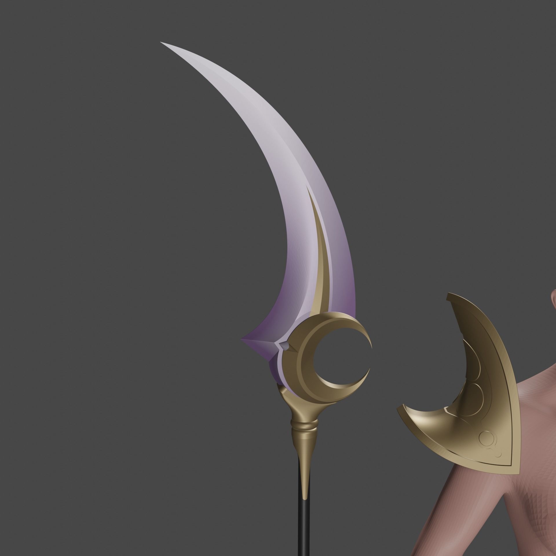 Vereesa blade dancer the Summoners War mobile game cosplay 3D print model_4