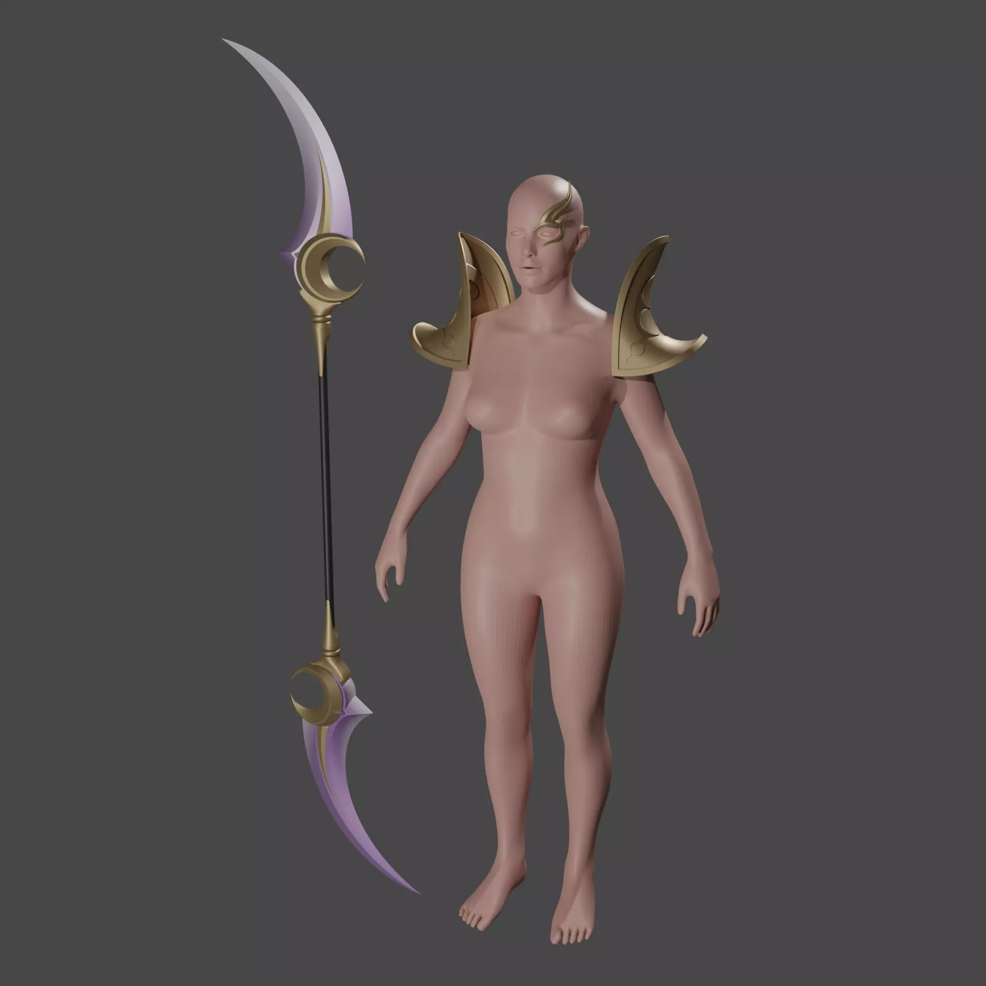 Vereesa blade dancer the Summoners War mobile game cosplay 3D print model_0