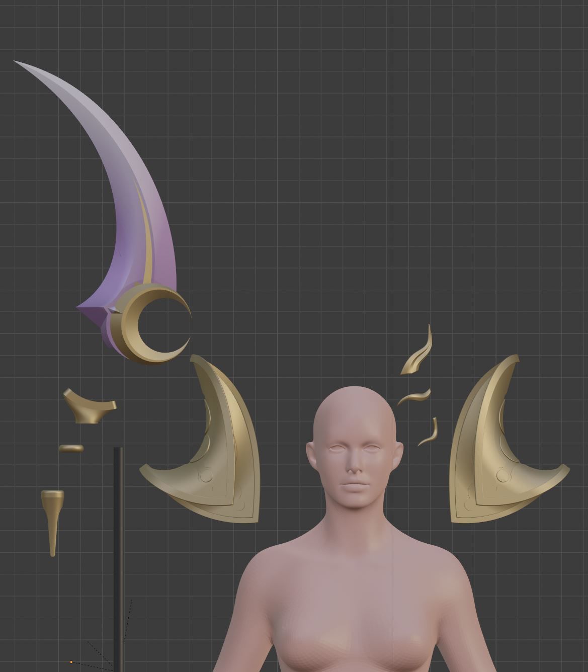 Vereesa blade dancer the Summoners War mobile game cosplay 3D print model_1