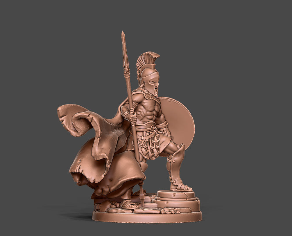 Spartan - Telecle - 35mm scale 3D print model_11