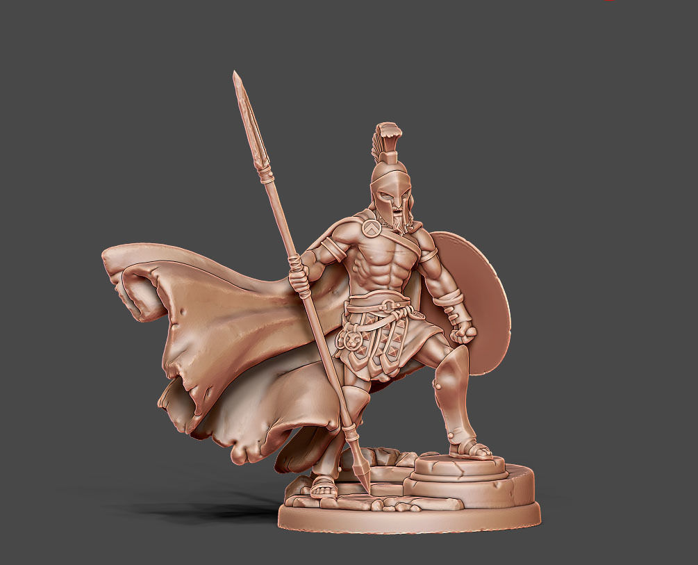 Spartan - Telecle - 35mm scale 3D print model_1