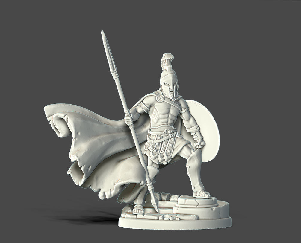 Spartan - Telecle - 35mm scale 3D print model_3