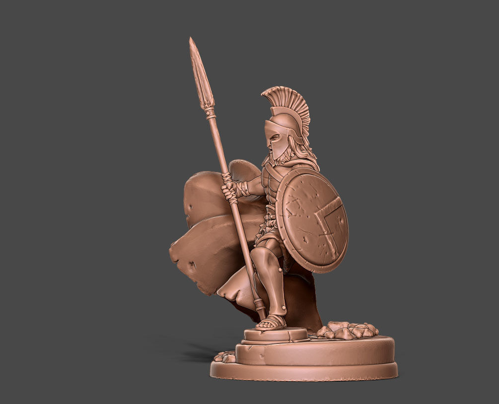 Spartan - Telecle - 35mm scale 3D print model_7