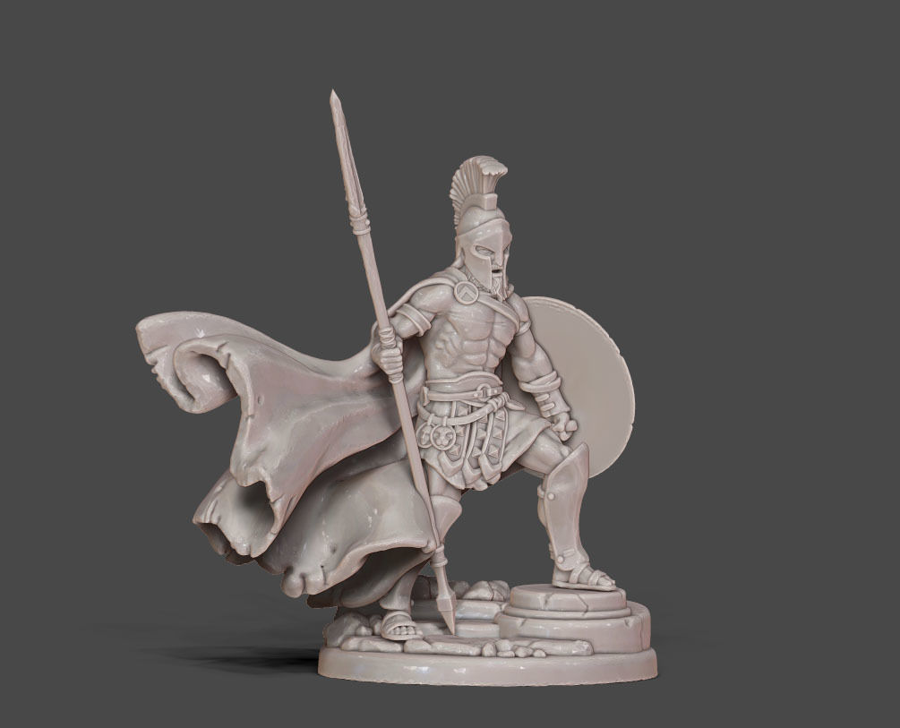 Spartan - Telecle - 35mm scale 3D print model_4
