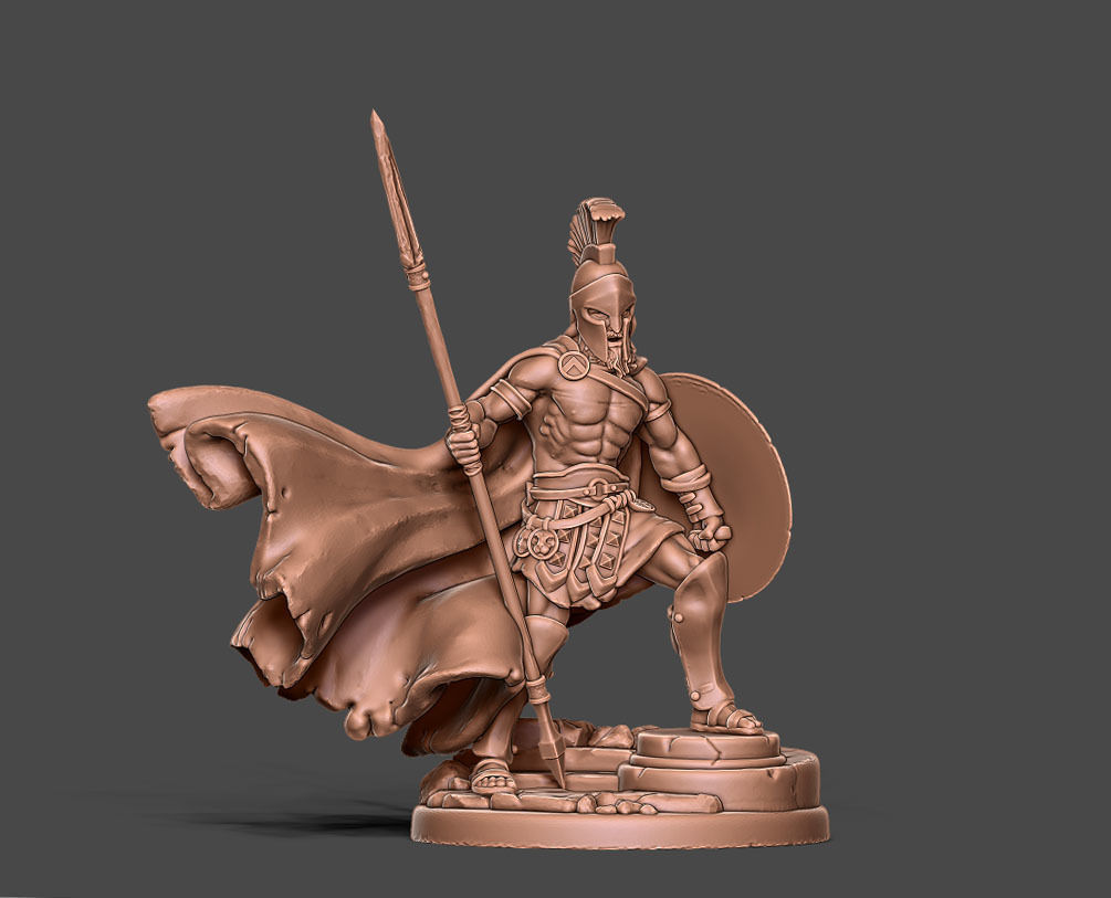 Spartan - Telecle - 35mm scale 3D print model_12