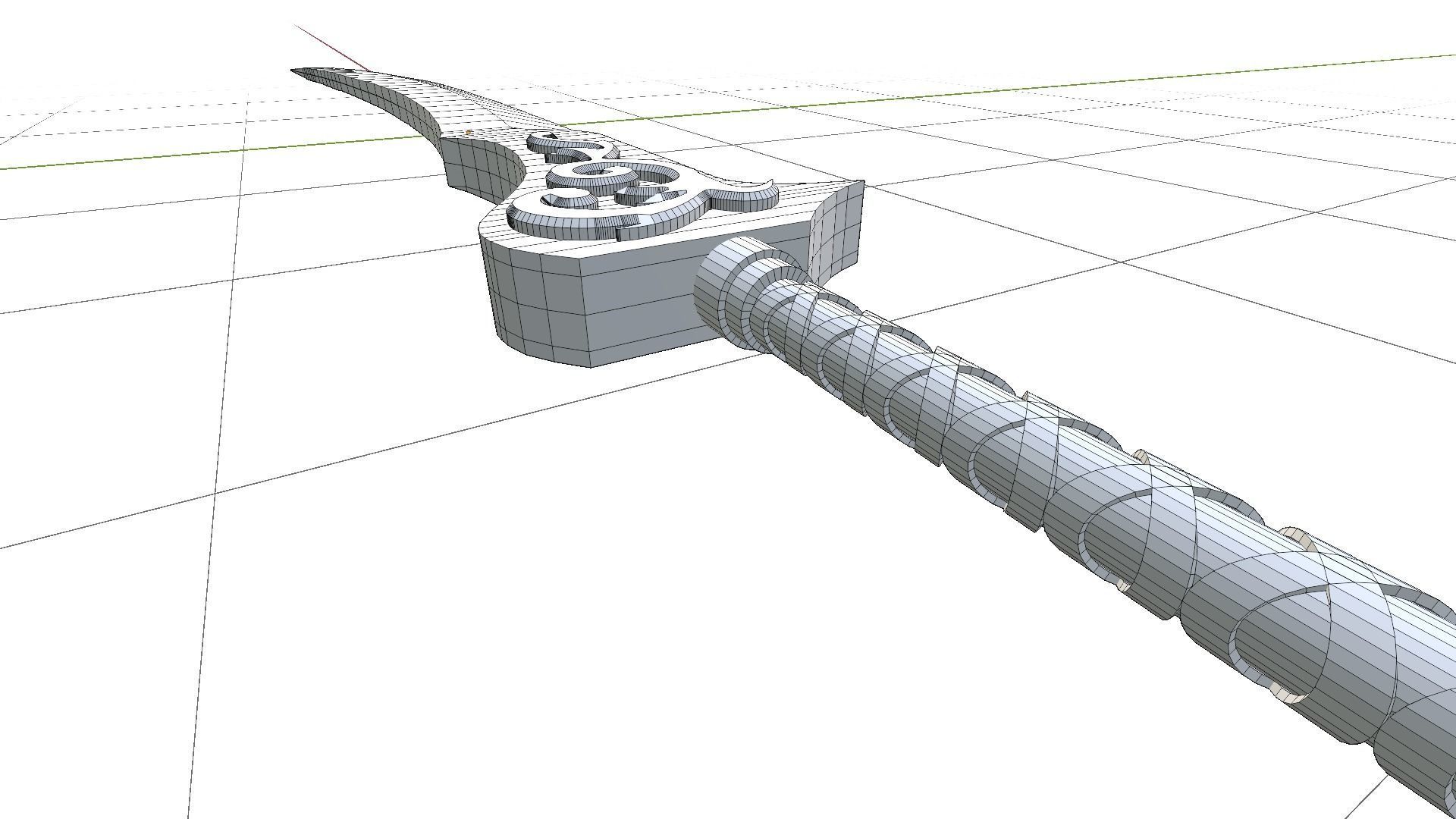 Auron sword FINAL FANTASY 3D model_5