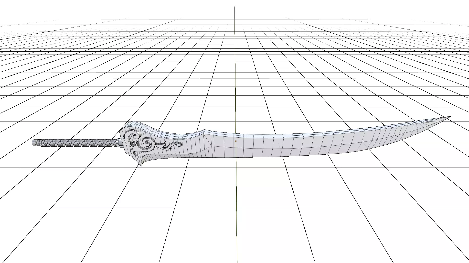 Auron sword FINAL FANTASY 3D model_0