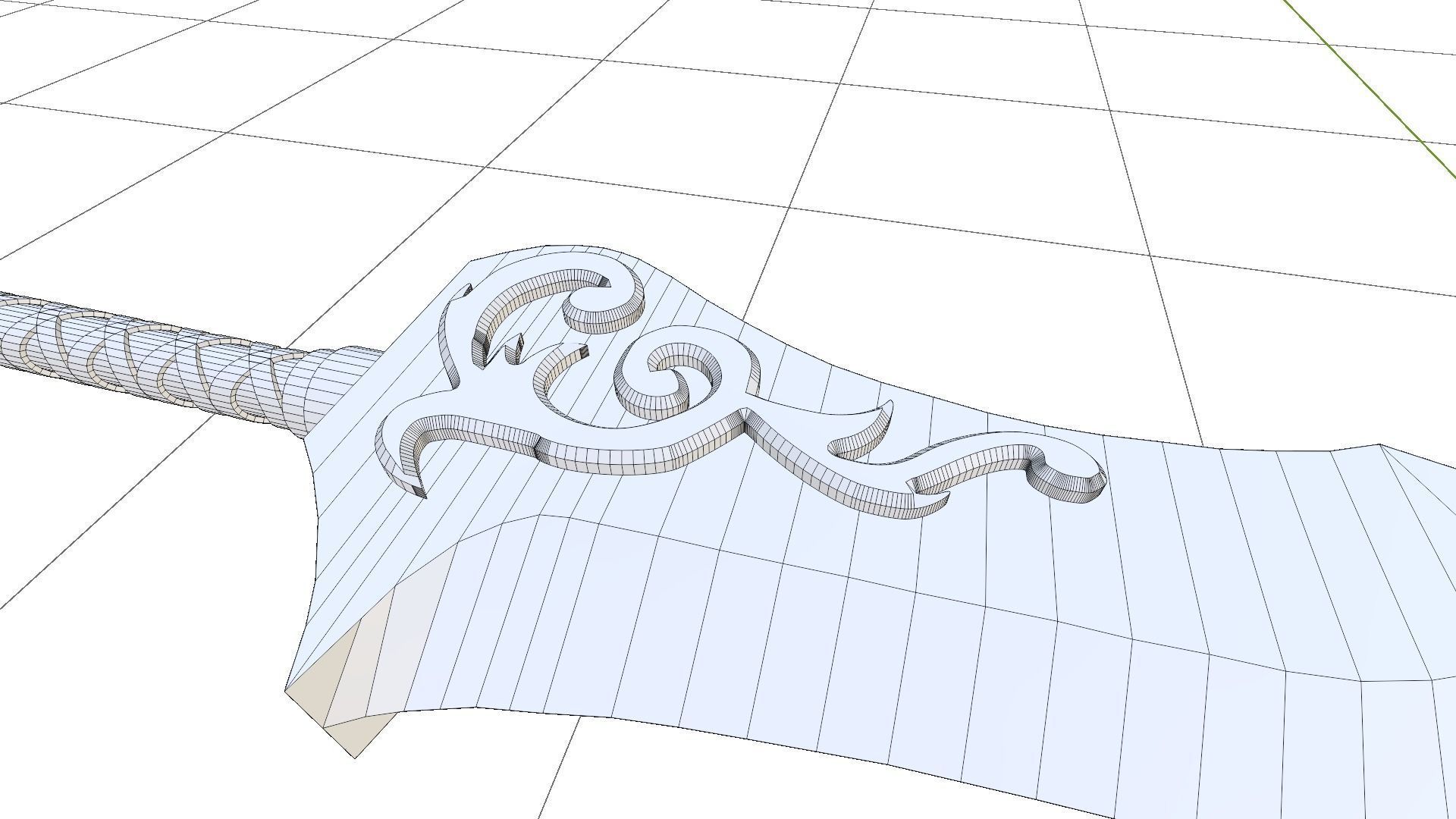 Auron sword FINAL FANTASY 3D model_4