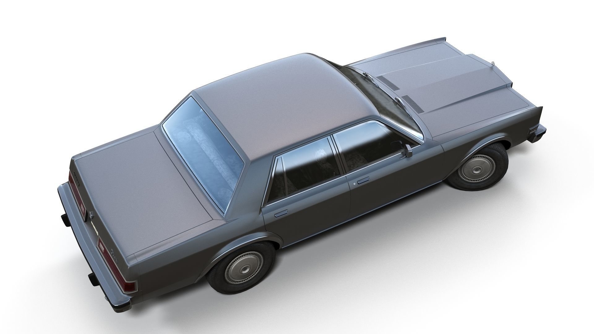 Dodge Diplomat 1980 Low-poly 3D model_3