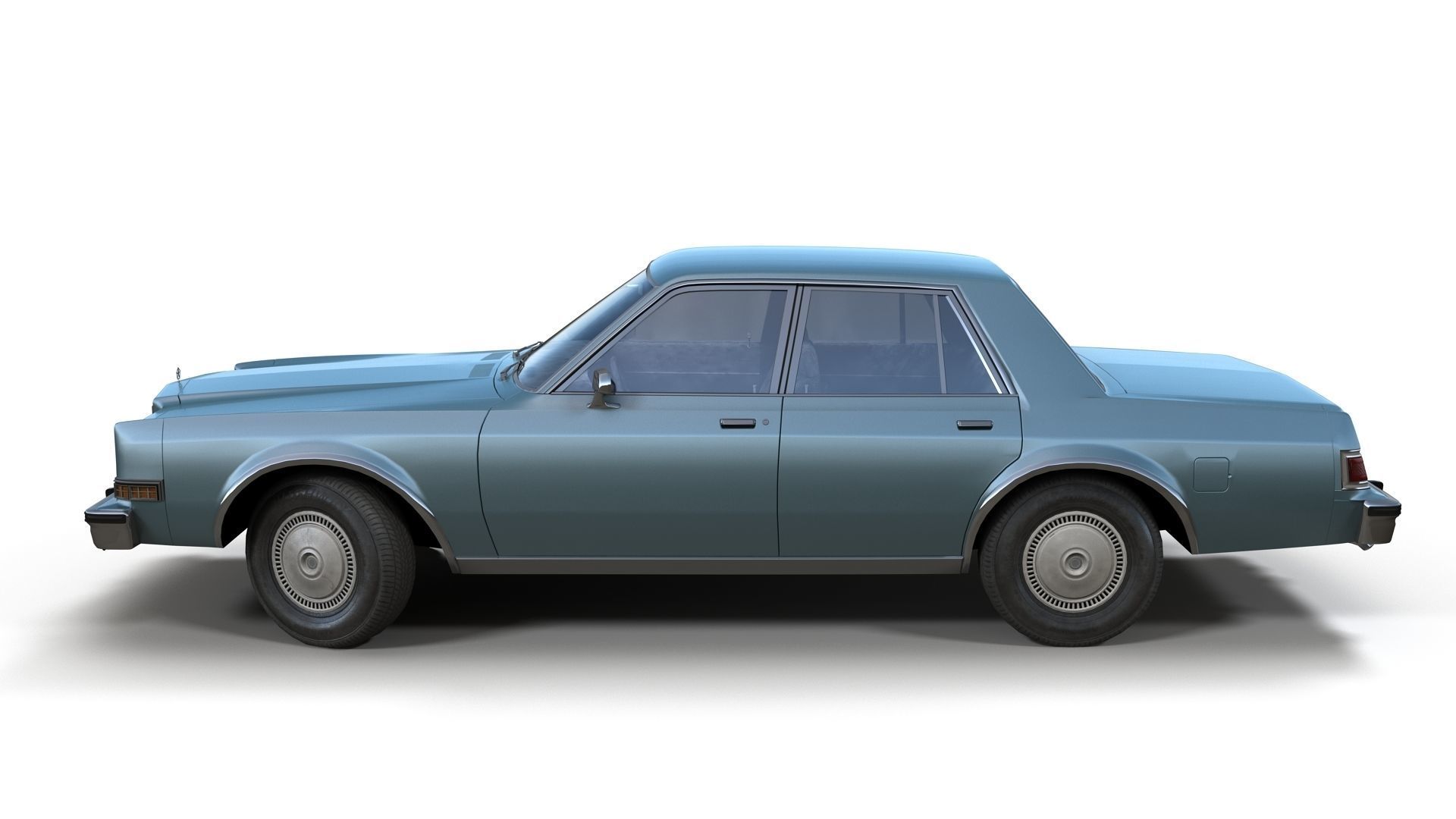Dodge Diplomat 1980 Low-poly 3D model_2