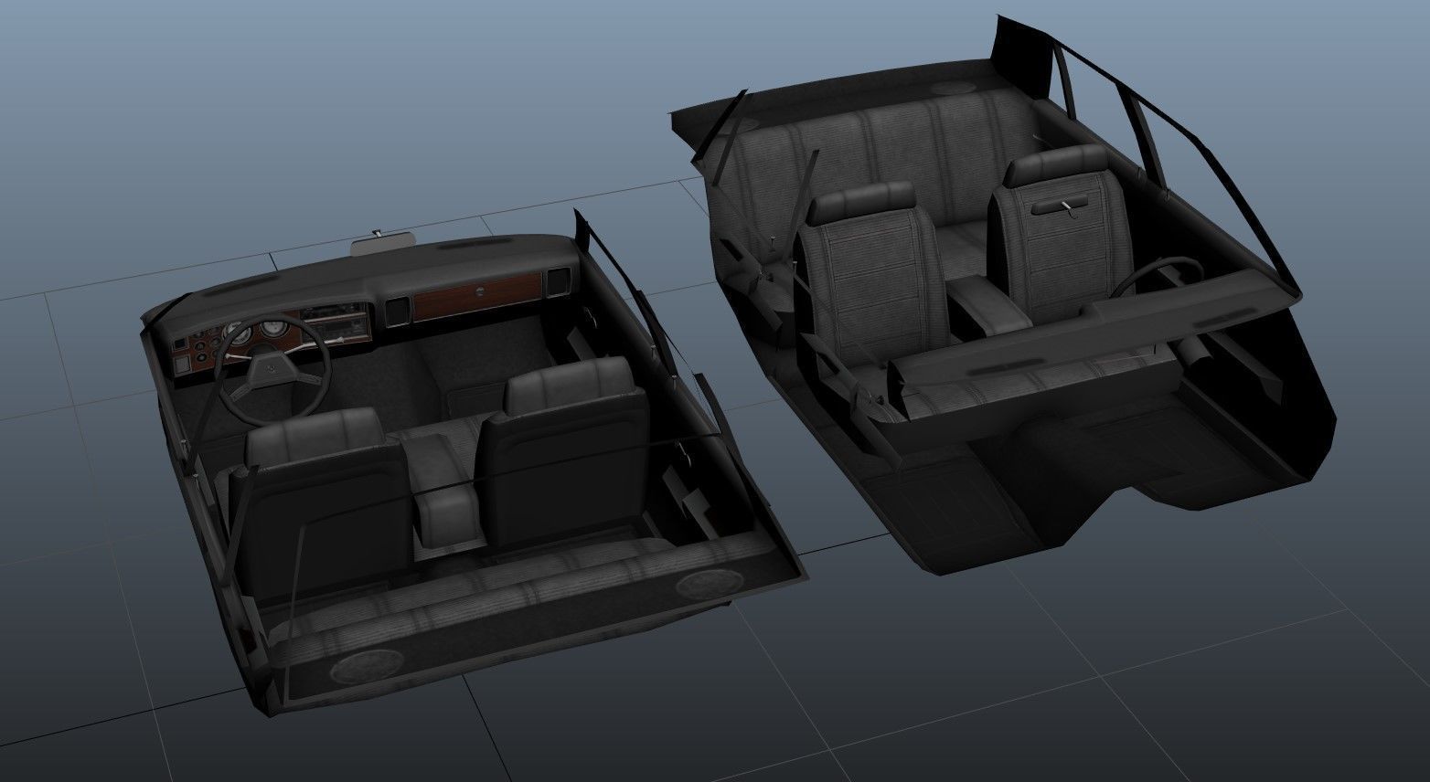 Dodge Diplomat 1980 Low-poly 3D model_25