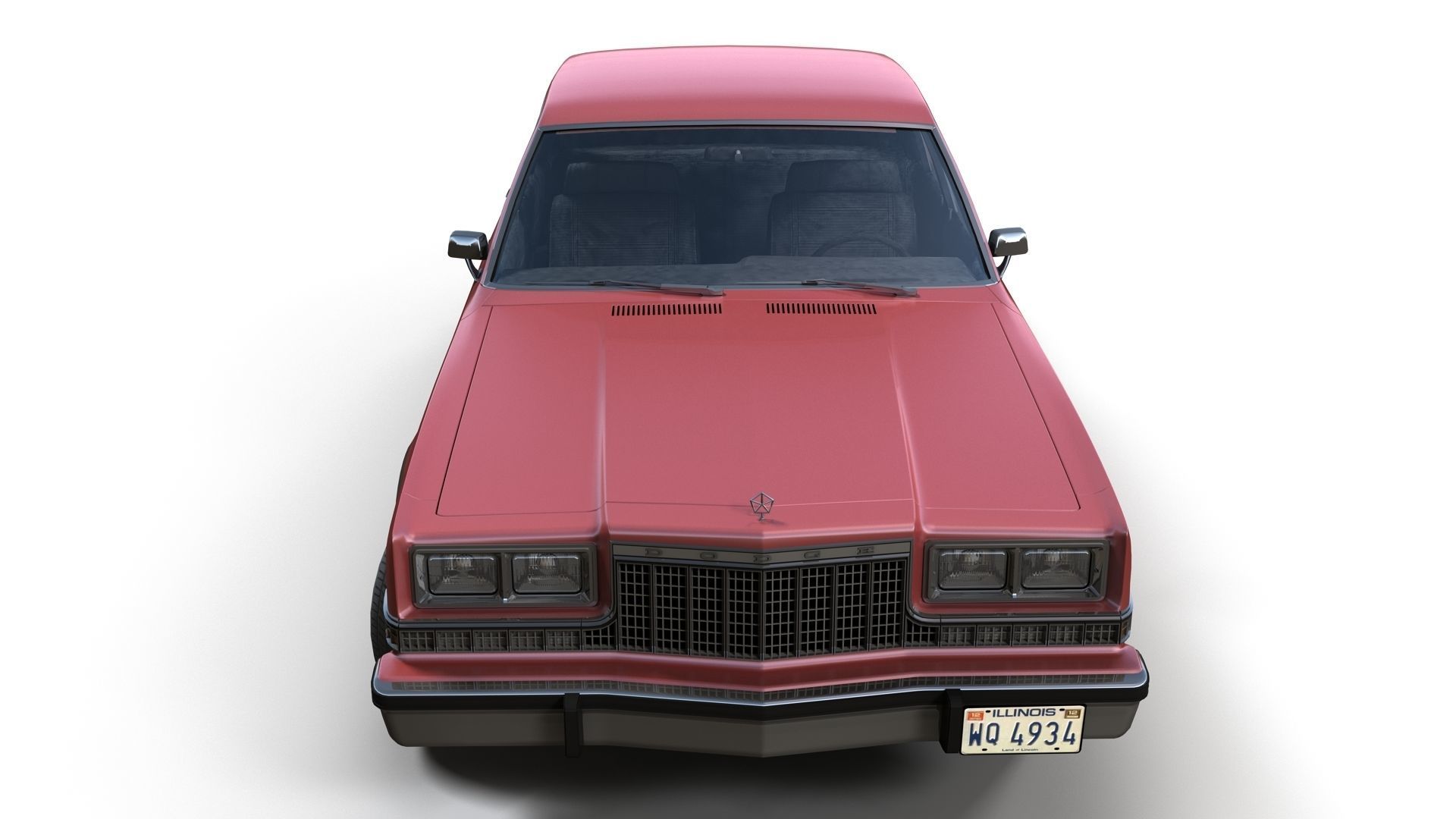 Dodge Diplomat 1980 Low-poly 3D model_4