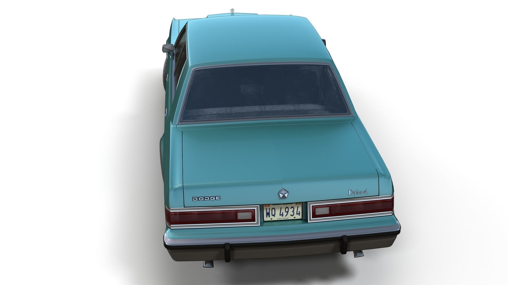 Dodge Diplomat 1980 Low-poly 3D model_5