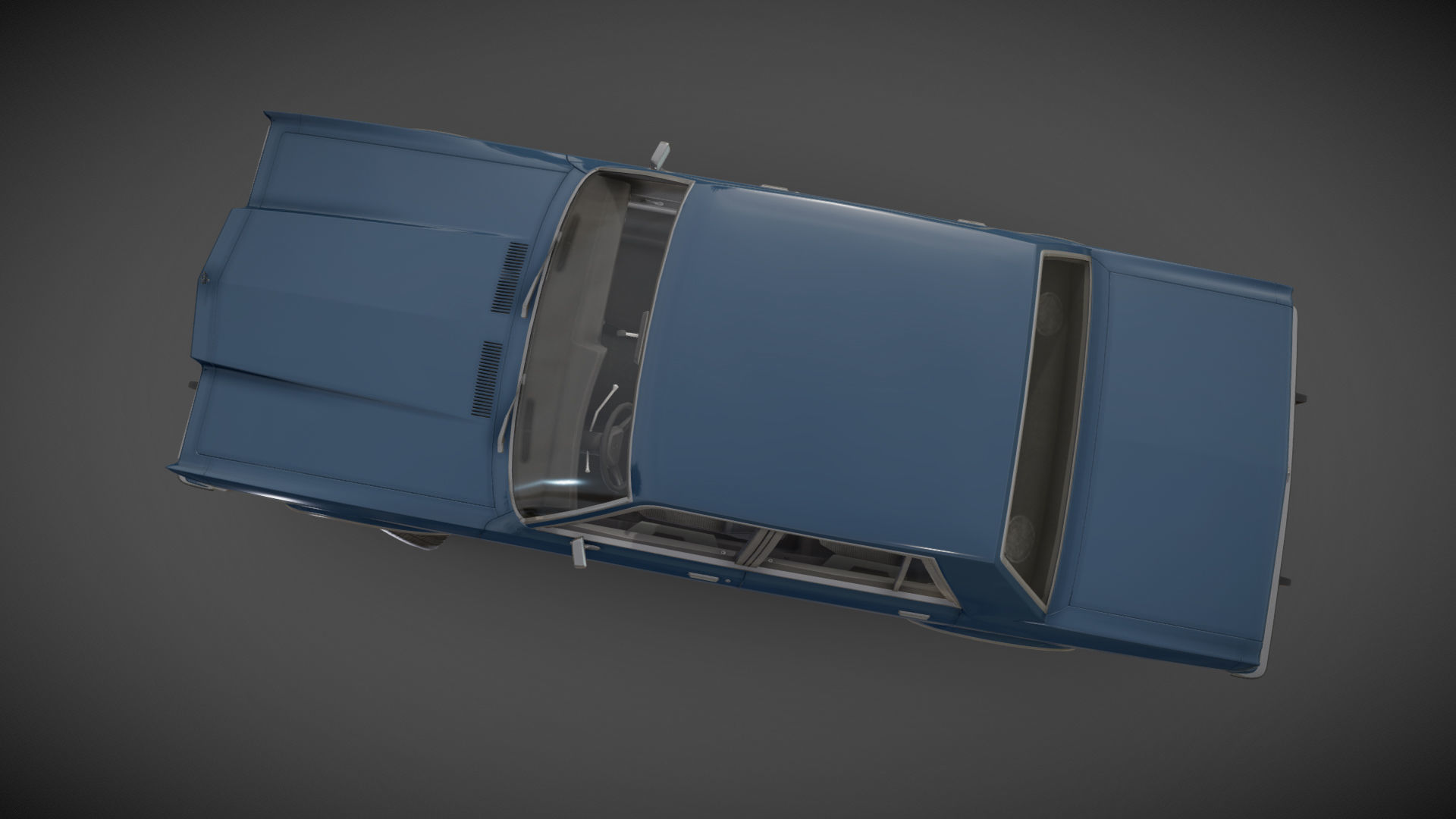 Dodge Diplomat 1980 Low-poly 3D model_16