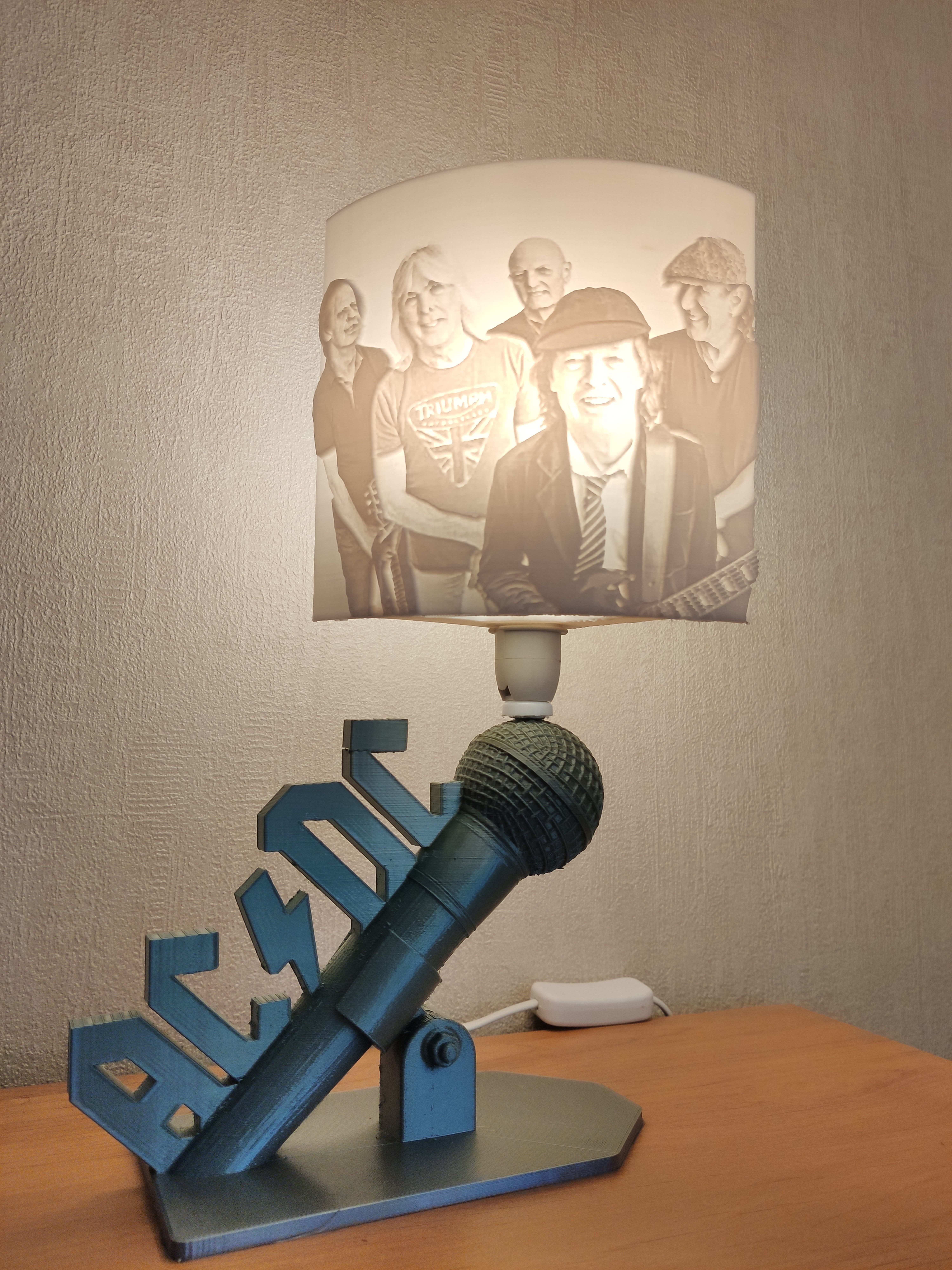 Lampe ACDC et litophane 3D print model_1