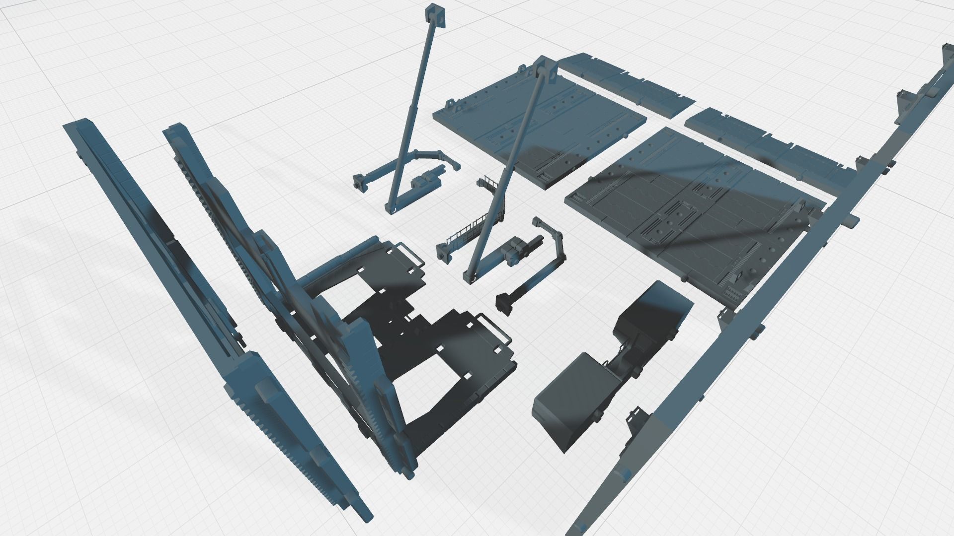 -MHB04F2 - Mecha Hangar Bay 04 Hangar Fixture for MG 3D print model_20