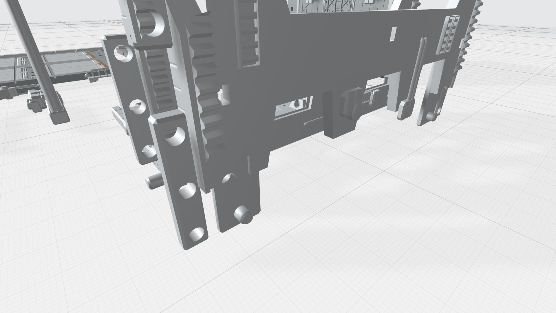 -MHB04F2 - Mecha Hangar Bay 04 Hangar Fixture for MG 3D print model_12