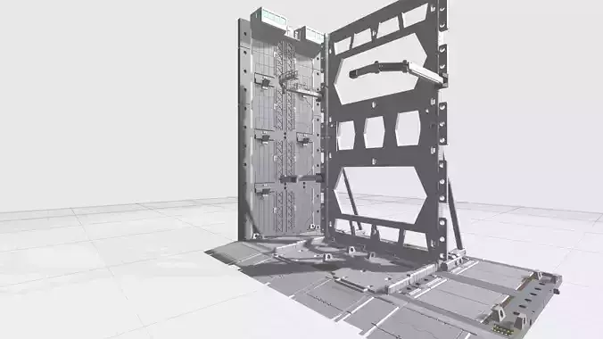 -MHB04F2 -  Mecha Hangar Bay 04 Hangar Fixture for MG 3D print model