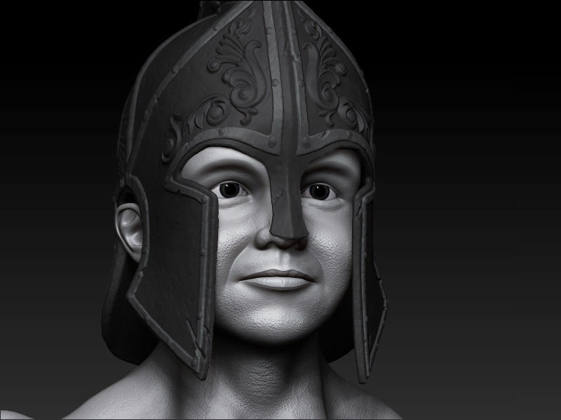 warrior roman soldier 3D model_6
