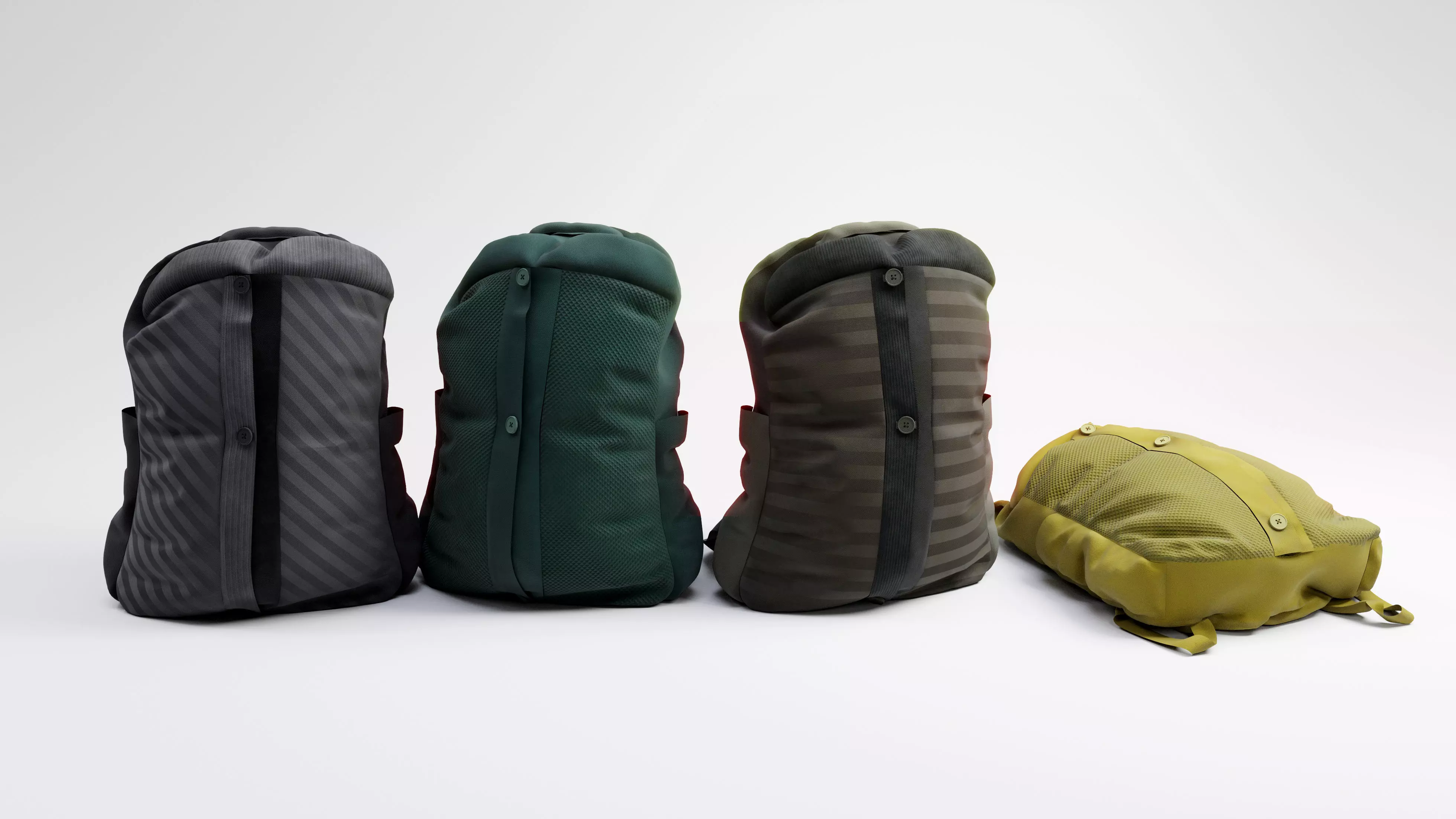 Backpack two backpacks 3D model