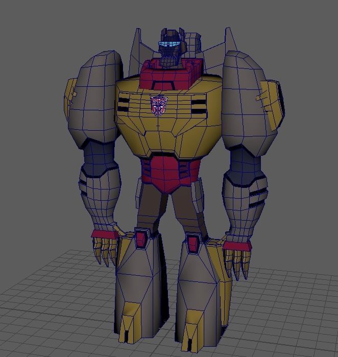 Jurassic Robot - Low poly 3D model_1