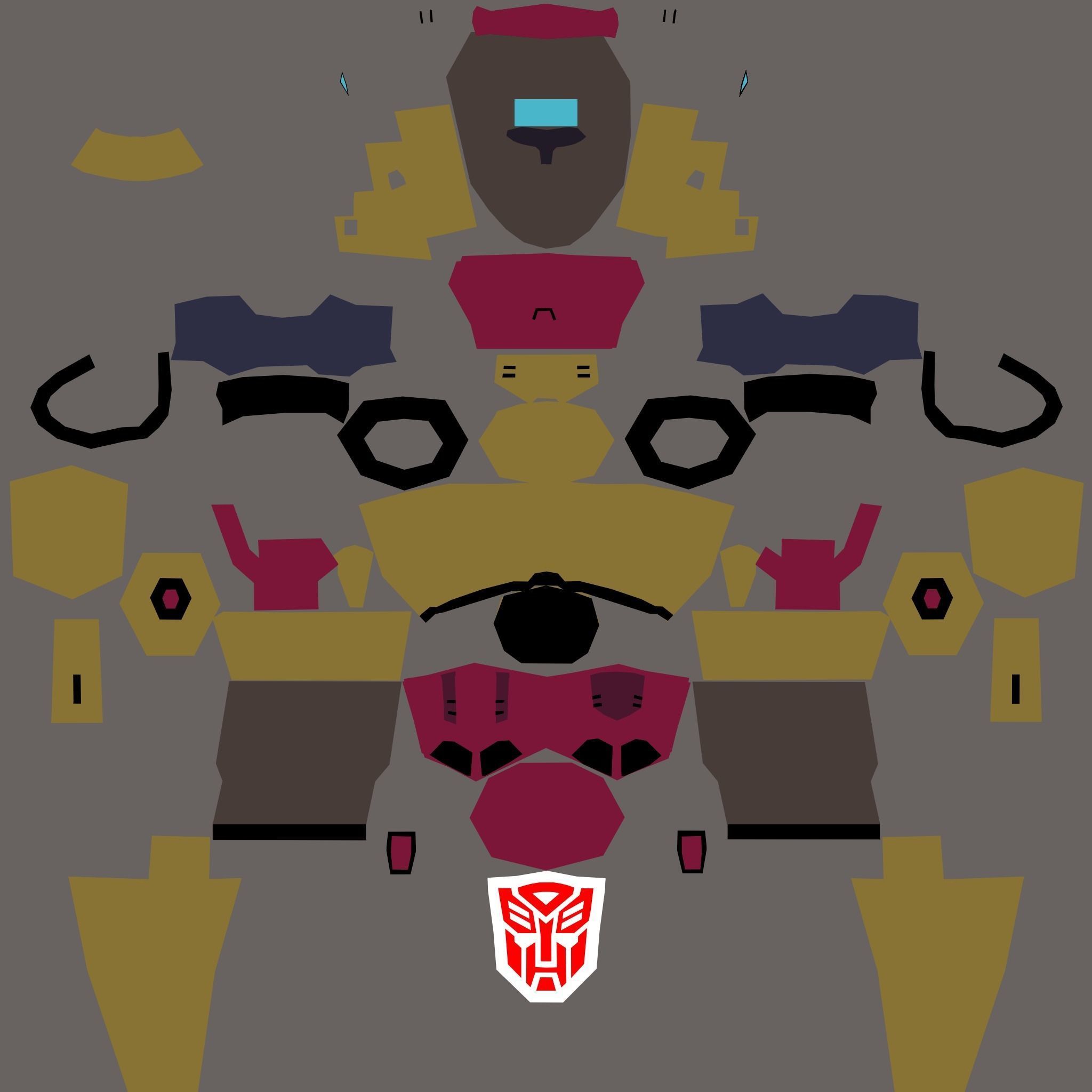 Jurassic Robot - Low poly 3D model_6