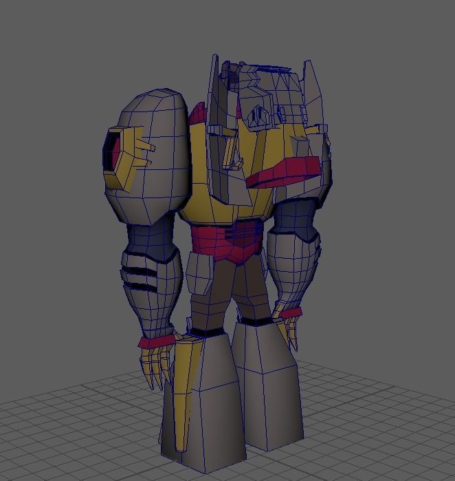 Jurassic Robot - Low poly 3D model_4