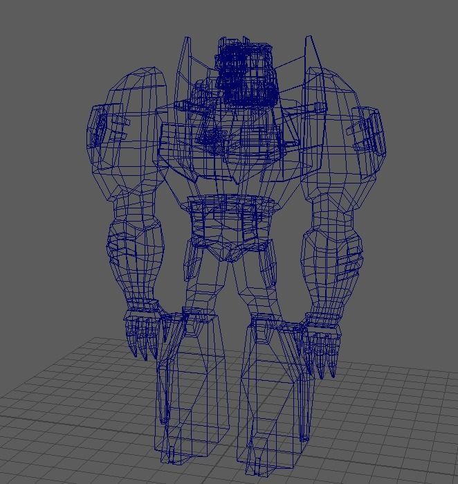 Jurassic Robot - Low poly 3D model_2