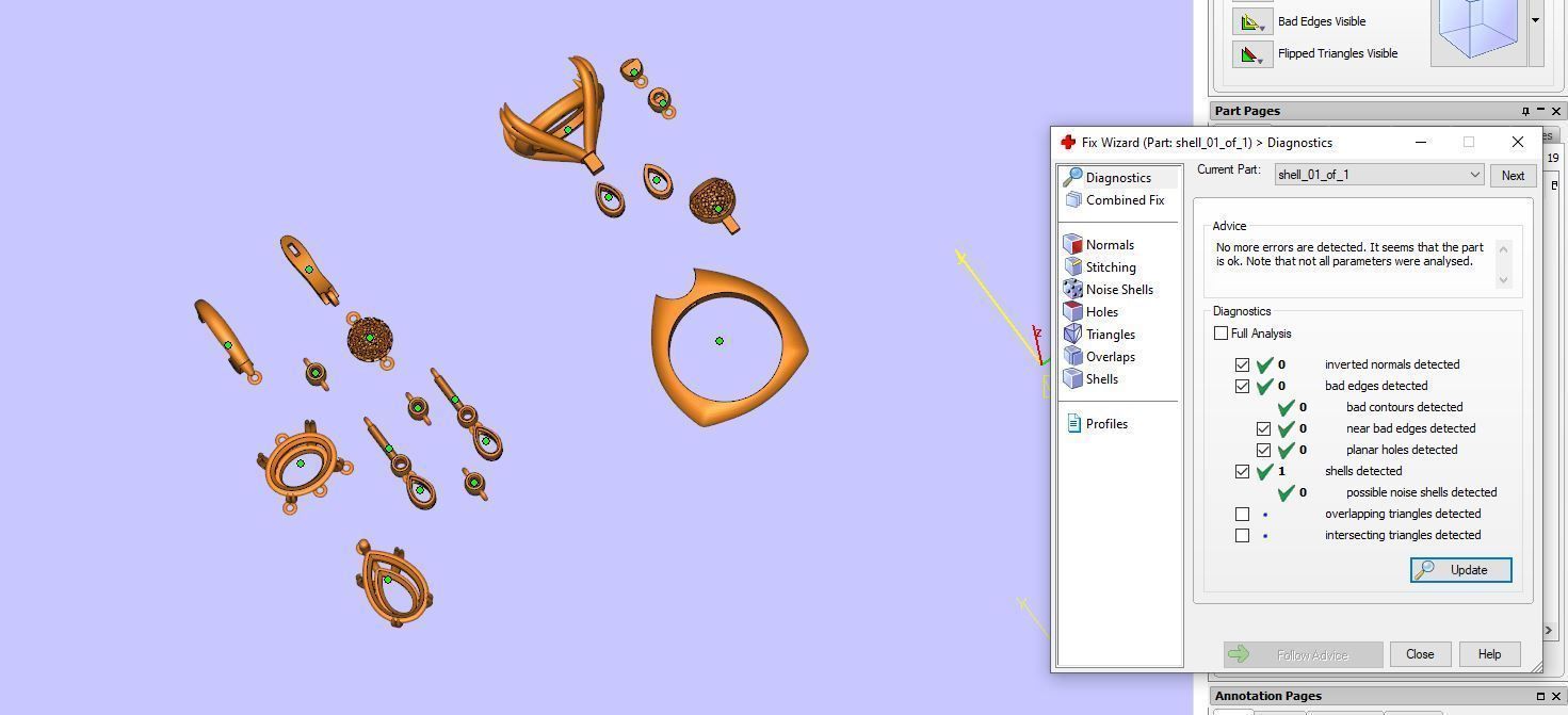 Ring and Earrings  3D print model_9