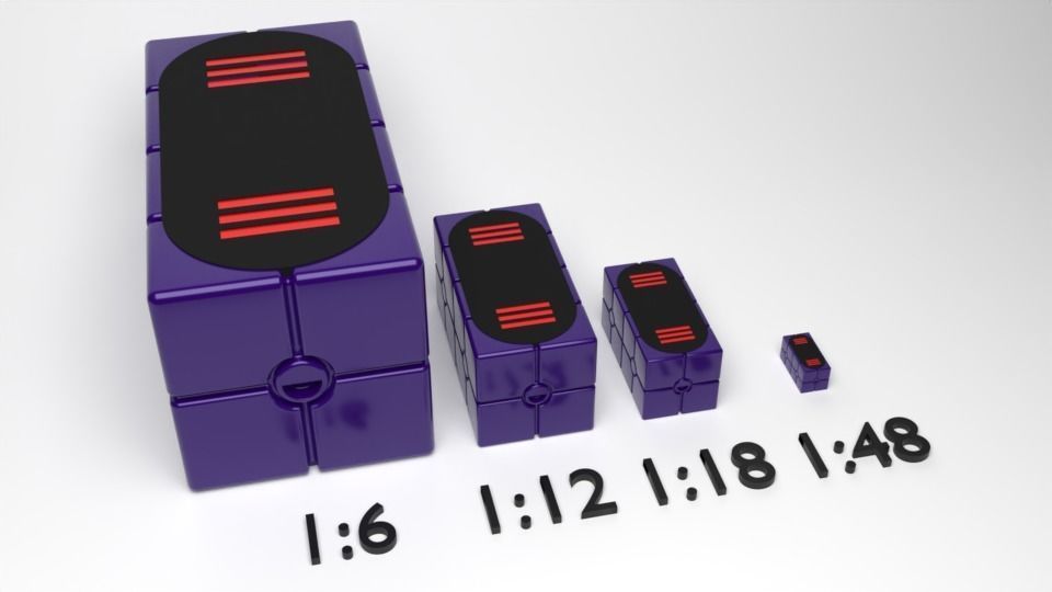 Scanning Crate with open lid 1-6 scale Hottoys 3D print model_11