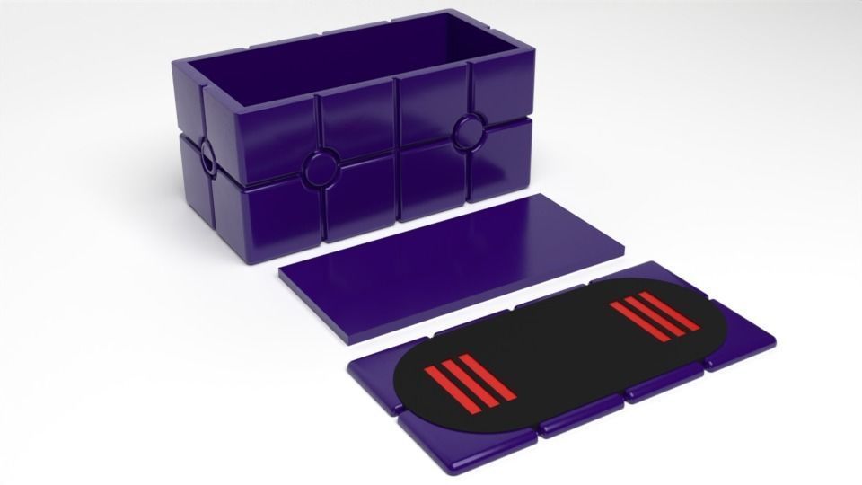 Scanning Crate with open lid 1-6 scale Hottoys 3D print model_14