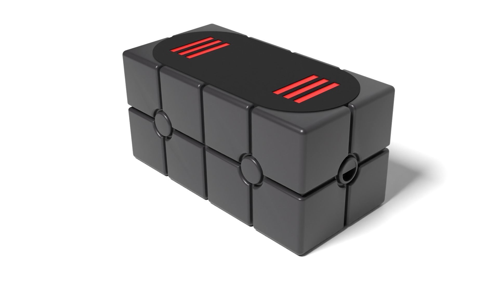 Scanning Crate with open lid 1-6 scale Hottoys 3D print model_9