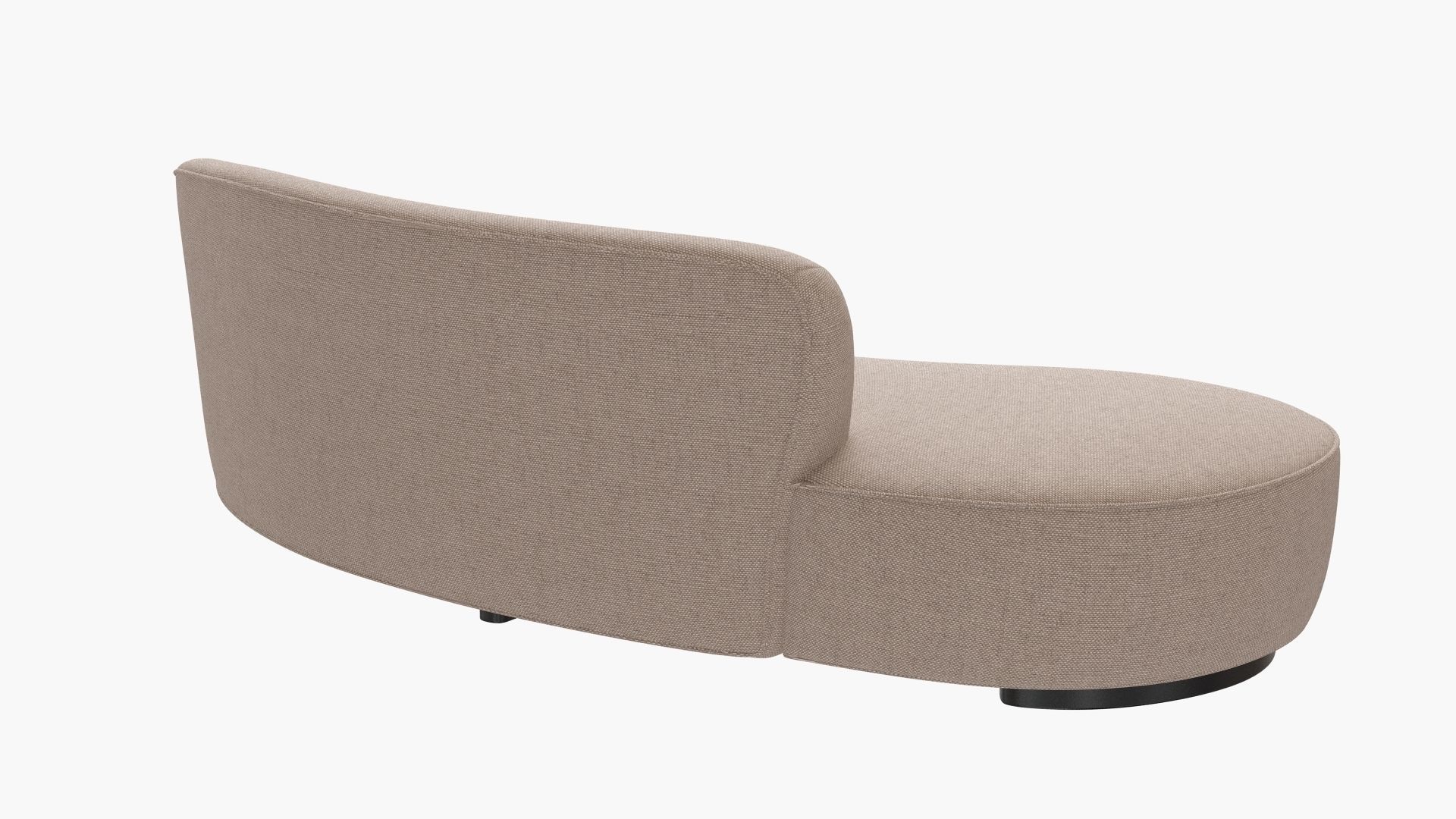 Mini Sofa with Arm Curved Vladimir Kagan 3D model_3