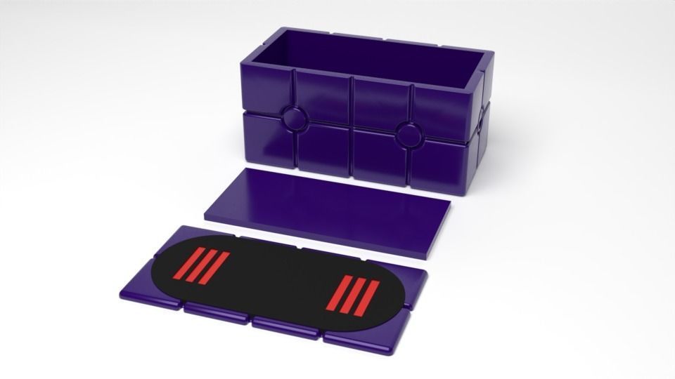 Scanning Crate with open lid 1-18 scale Kenner Hasbro 3D print model_13