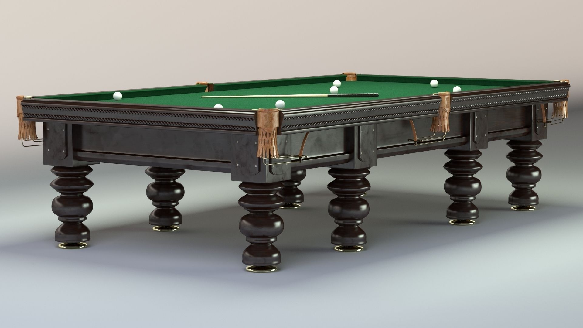 Billiard table 3D model_2