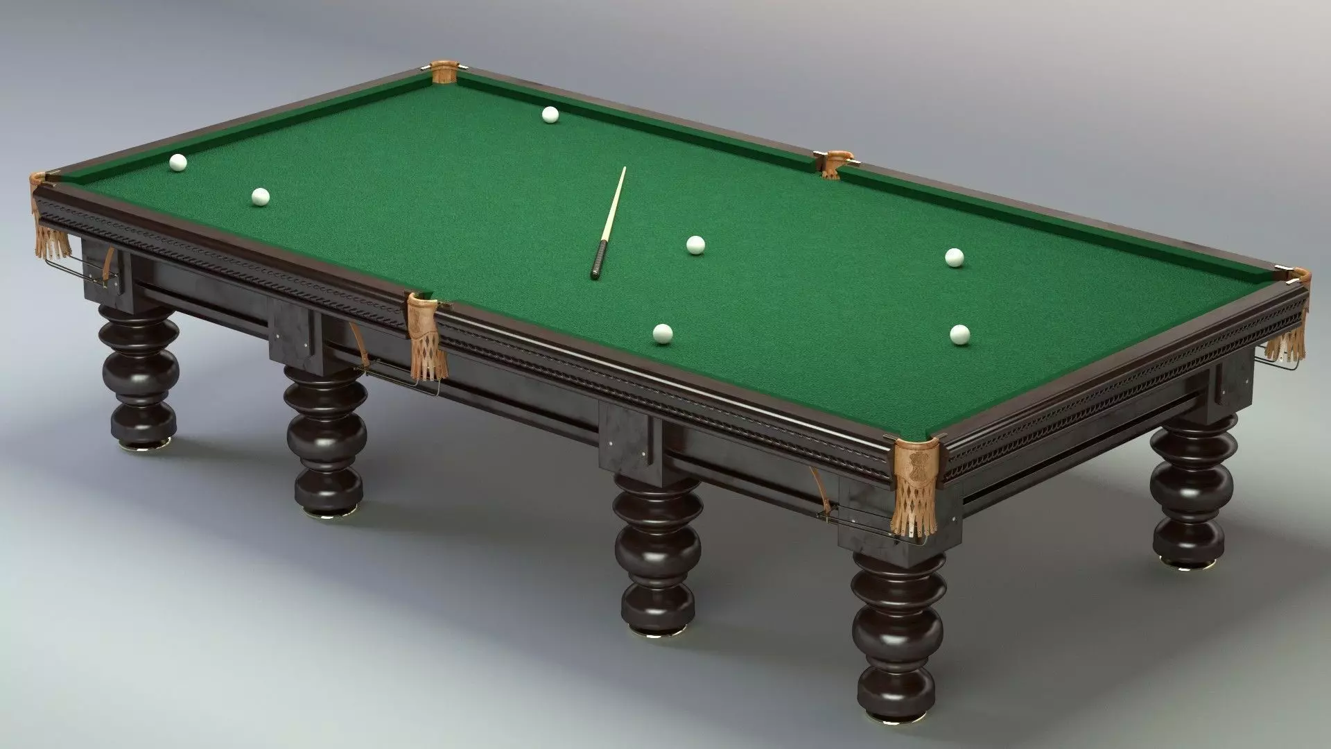 Billiard table 3D model_0