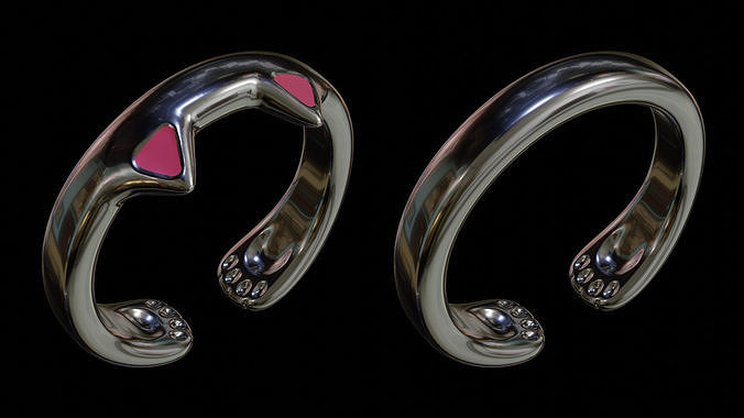 2 cat rings 3D print model