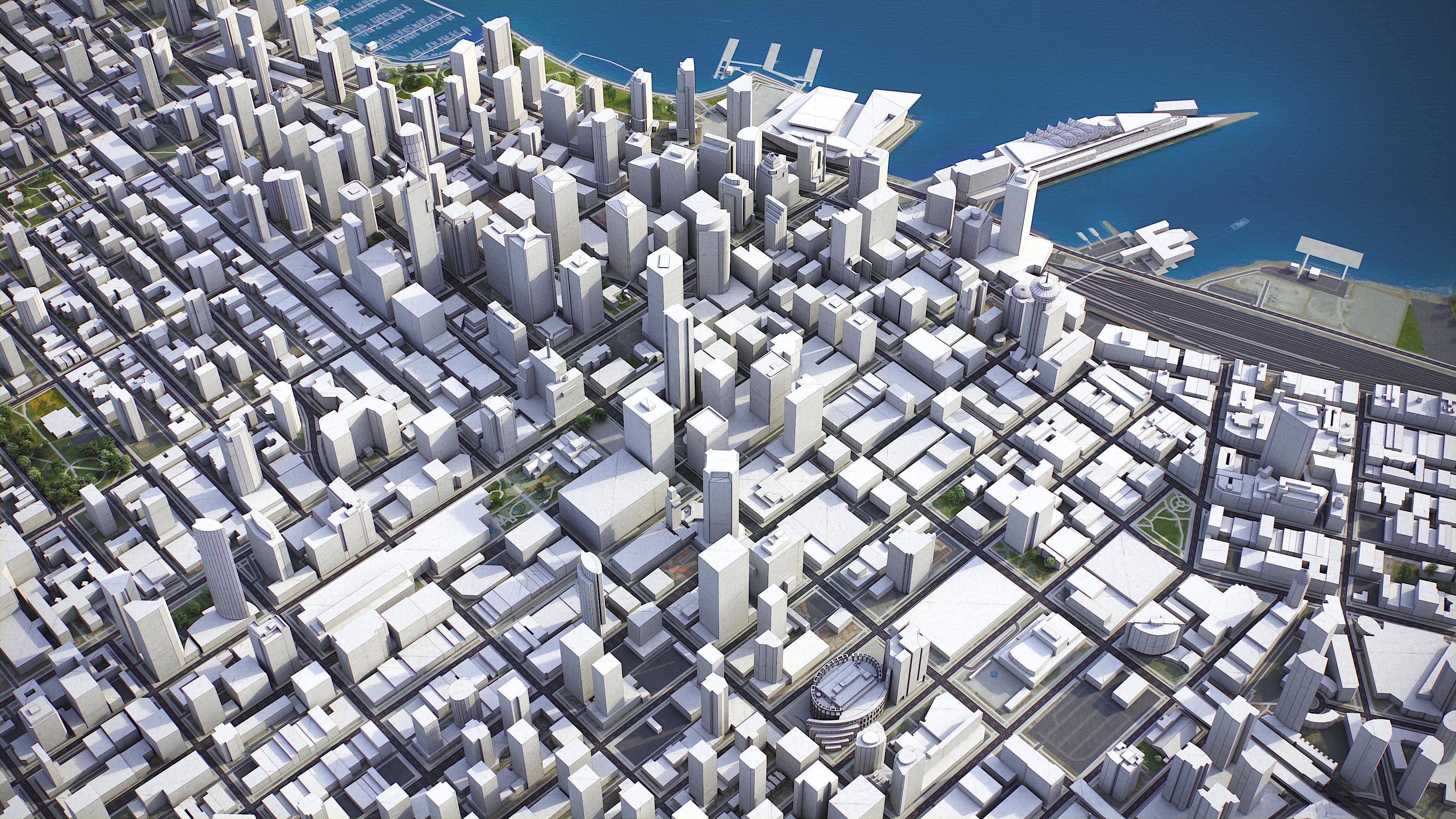  Vancouver - 3D City Model Low-poly 3D model_7