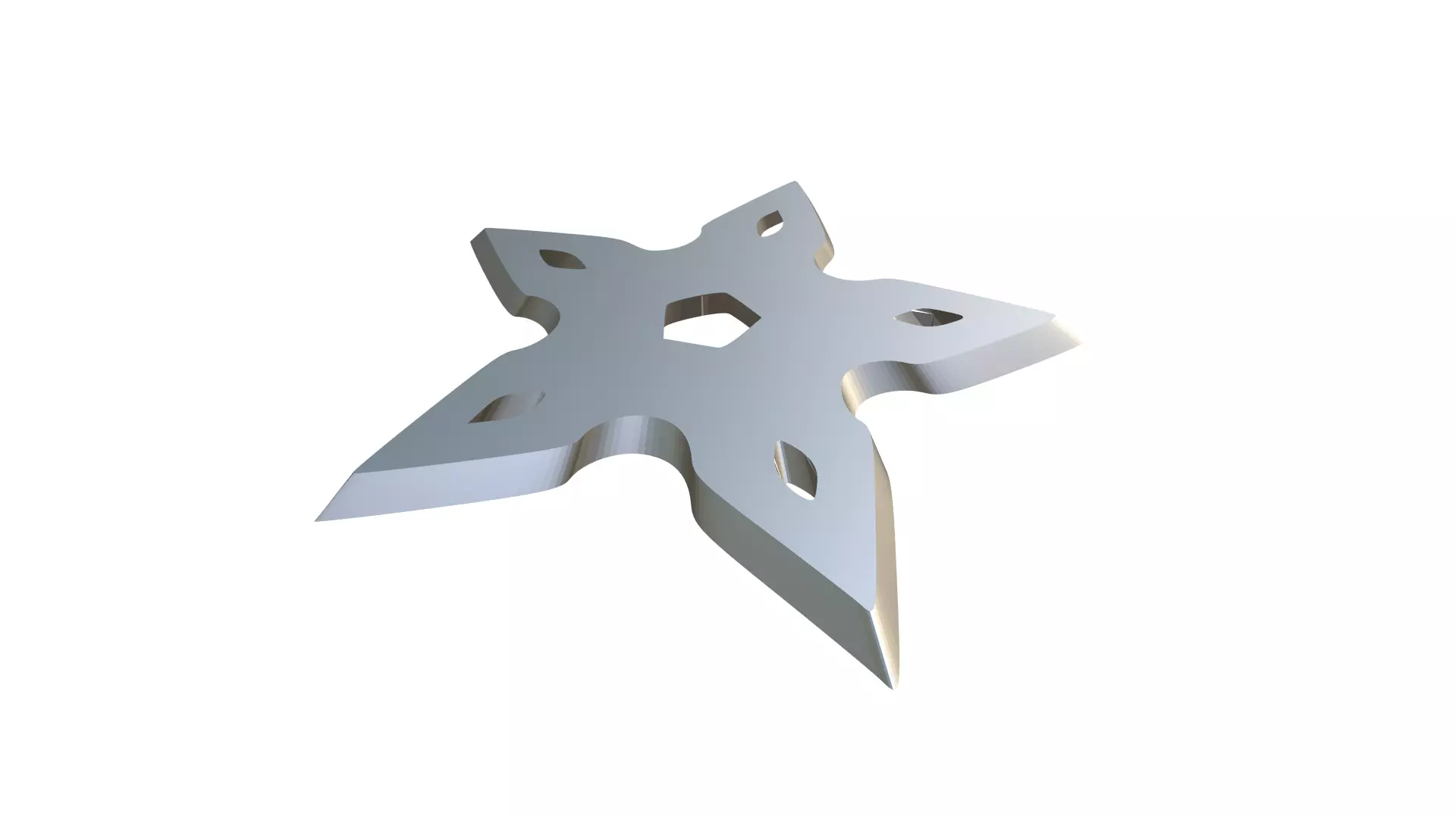 Shuriken star 3D print model_0