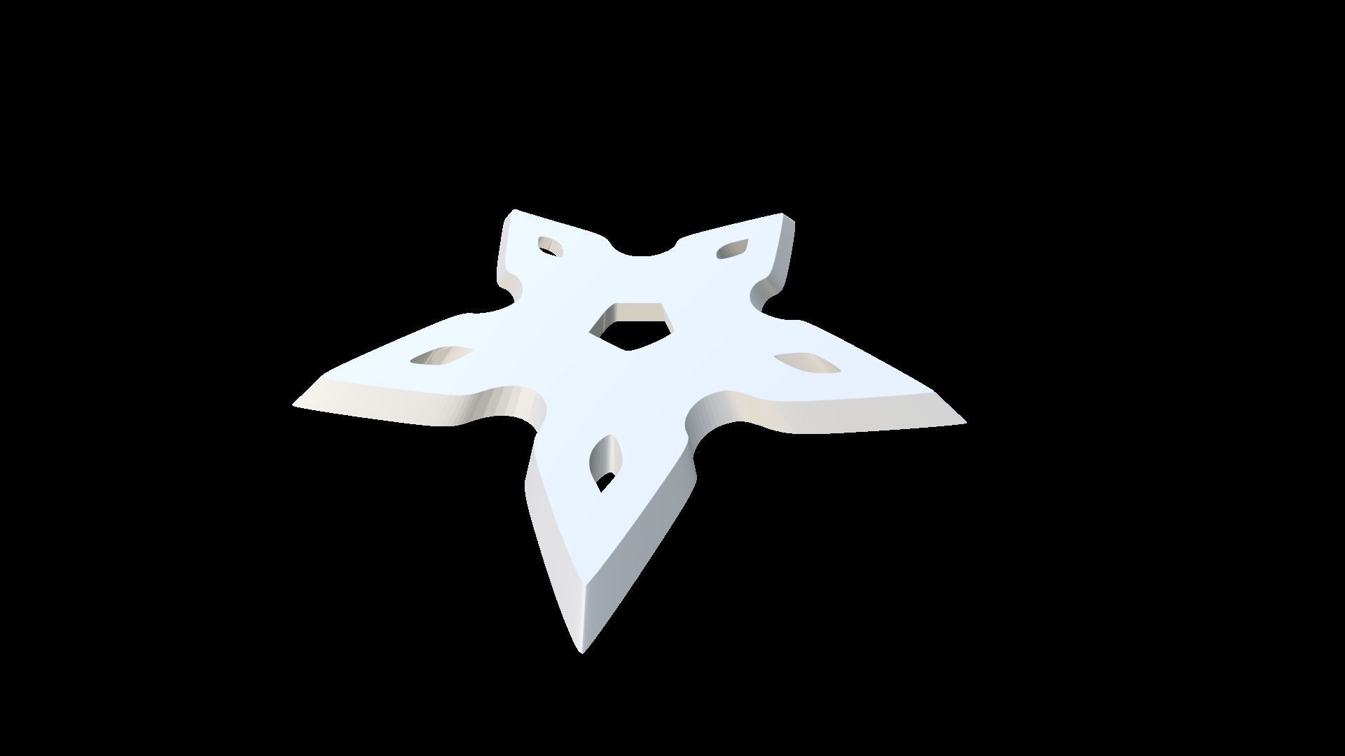 Shuriken star 3D print model_1