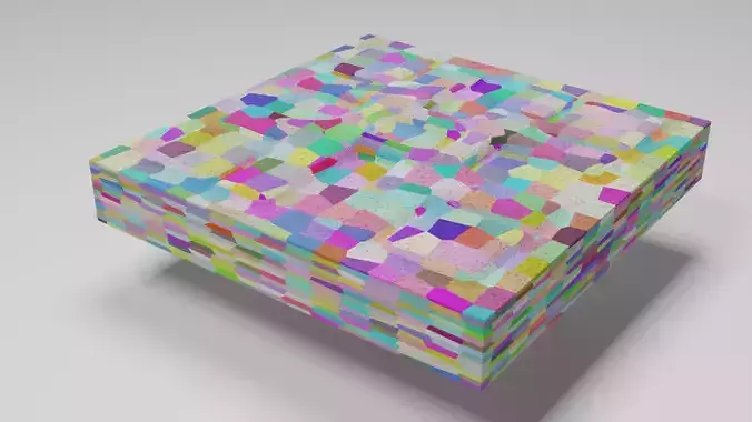 Colored Relief 3D Model