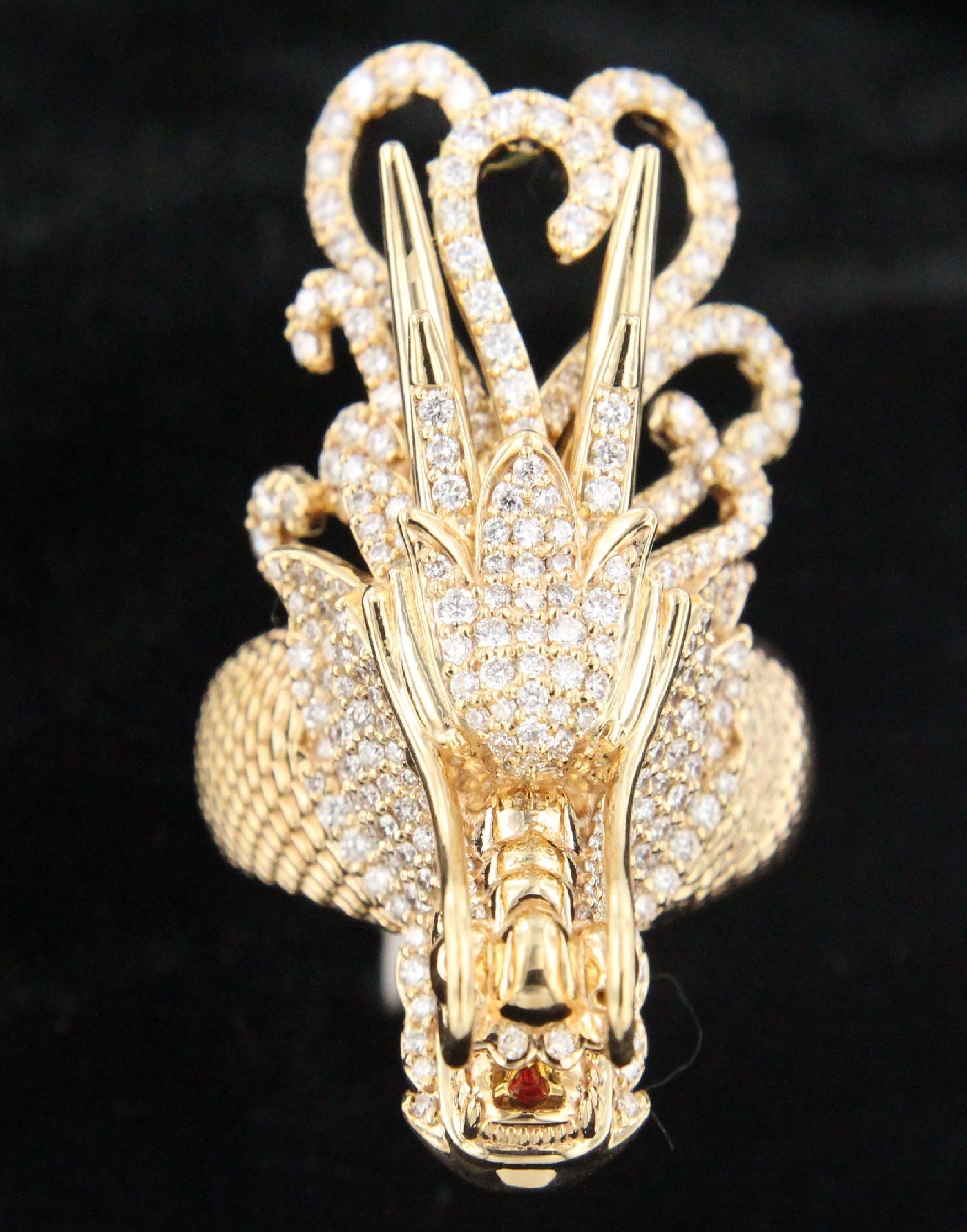 dragon ring 3D print model_1