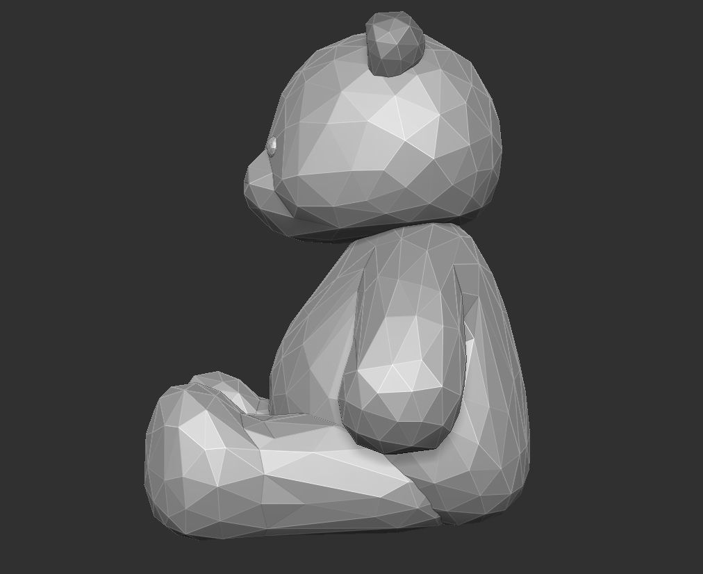 Low-Poly - Cute Teddy Bear 3D print model_3