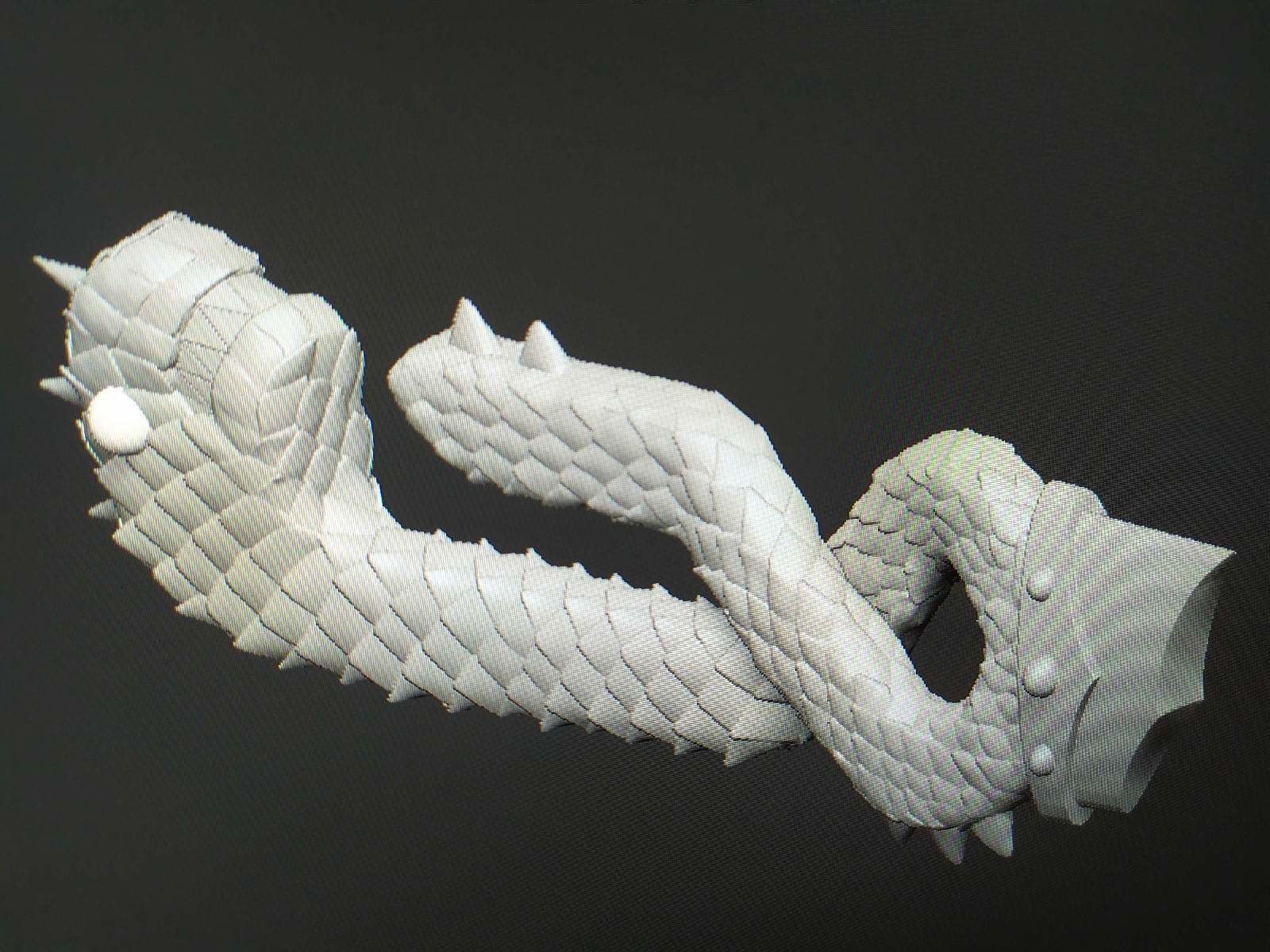 Meliodas sword Dragon Handle seven deadly sins 3D print model_5