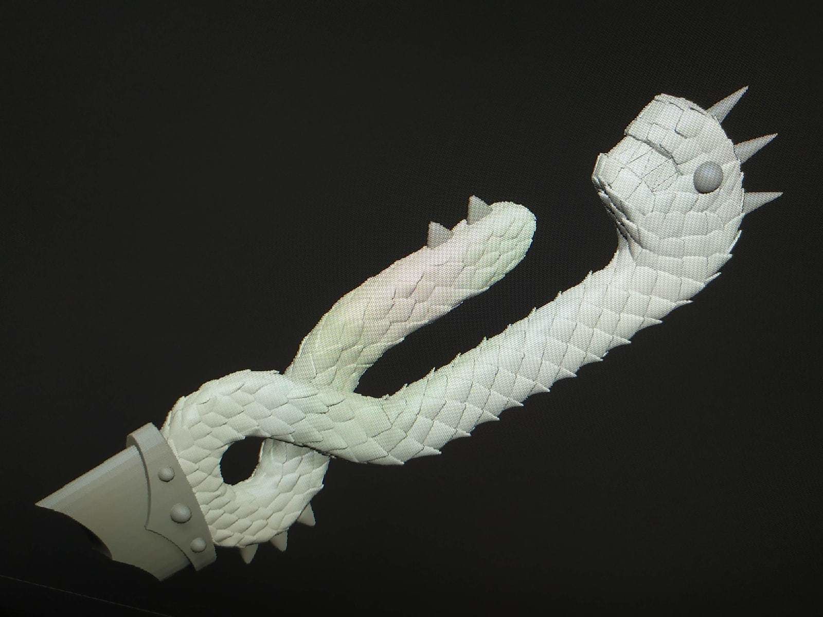 Meliodas sword Dragon Handle seven deadly sins 3D print model_7