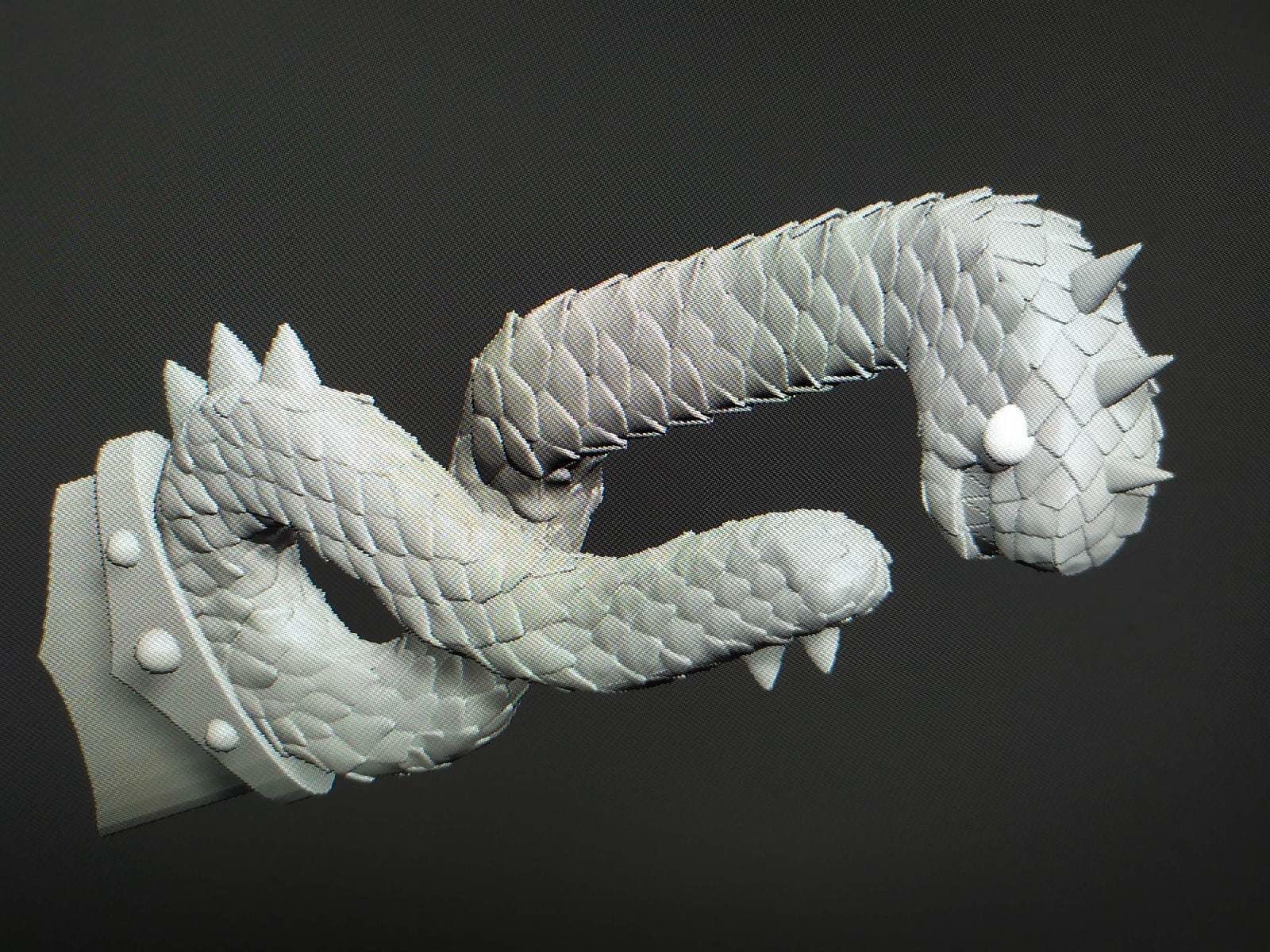 Meliodas sword Dragon Handle seven deadly sins 3D print model_6