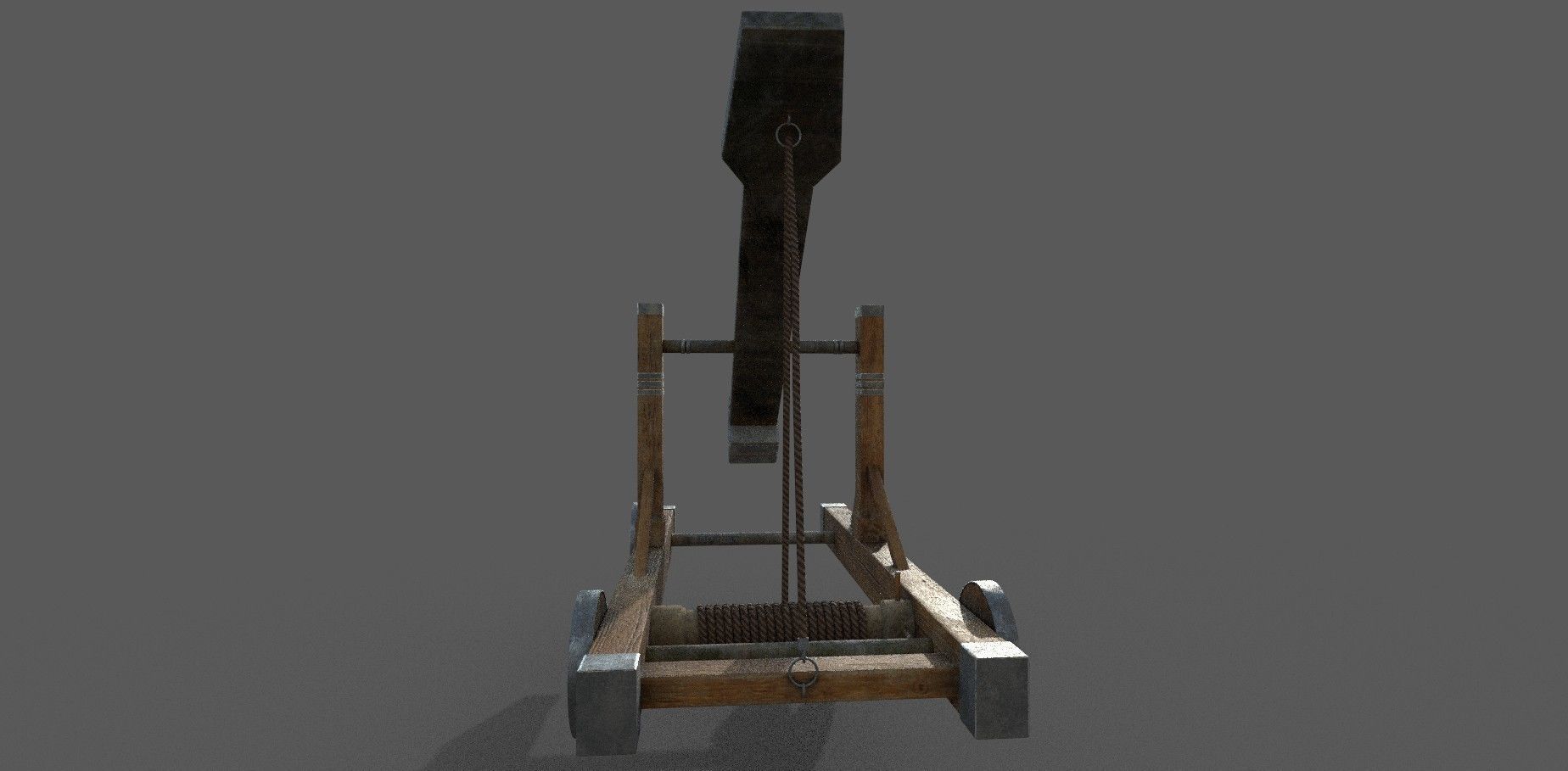 Catapult 3D model Low-poly 3D model_7