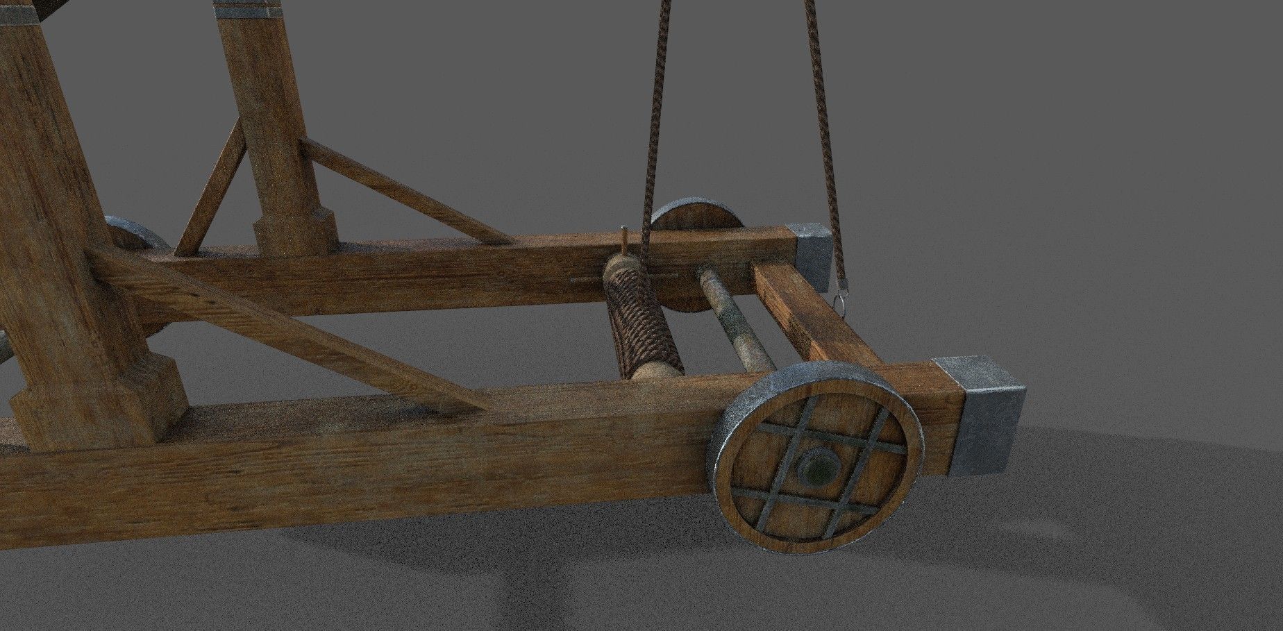Catapult 3D model Low-poly 3D model_8
