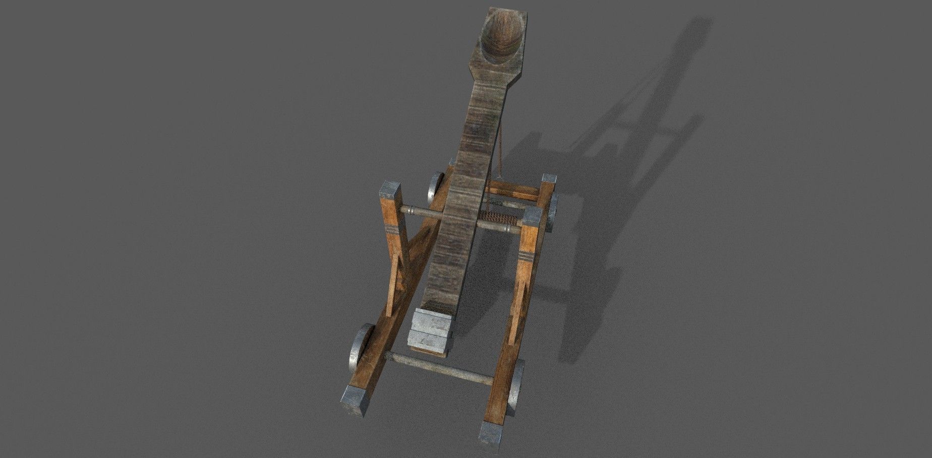 Catapult 3D model Low-poly 3D model_4
