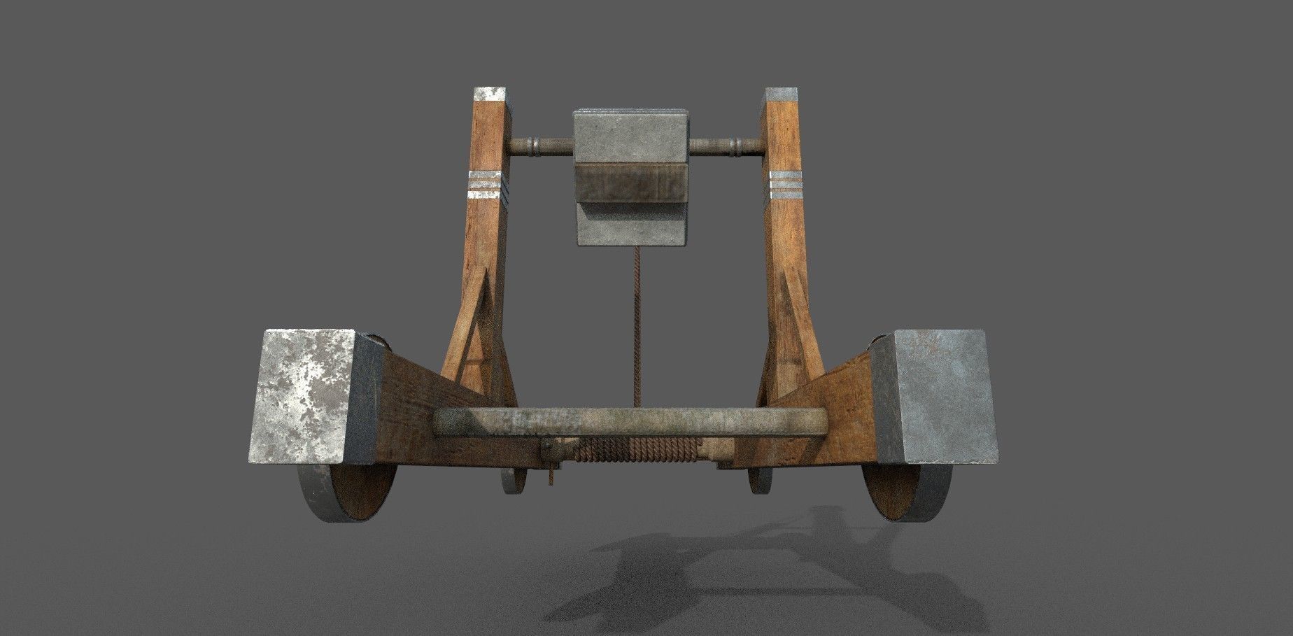 Catapult 3D model Low-poly 3D model_5